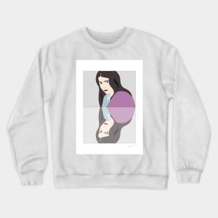 Pajamas Blues Miroir #woman #girl #beauty #fineart #popart #home #decor #fashion #buyart #artprint #minimal #drawing Crewneck Sweatshirt